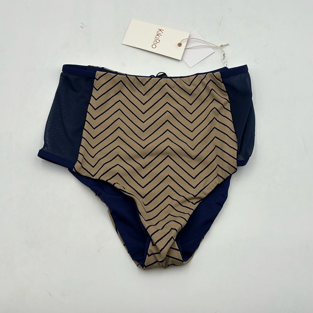KikiRio Reversible High Waist Bikini Bottoms
